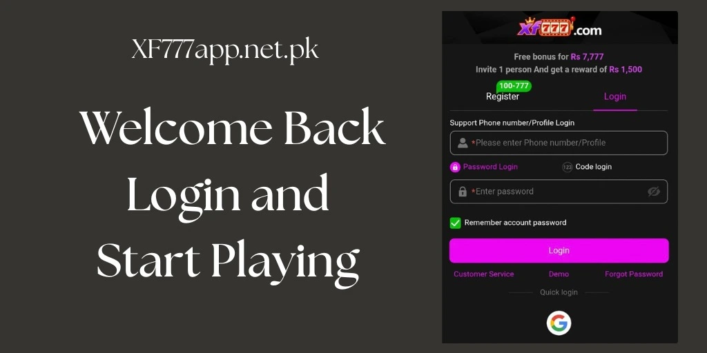 XF777 Login